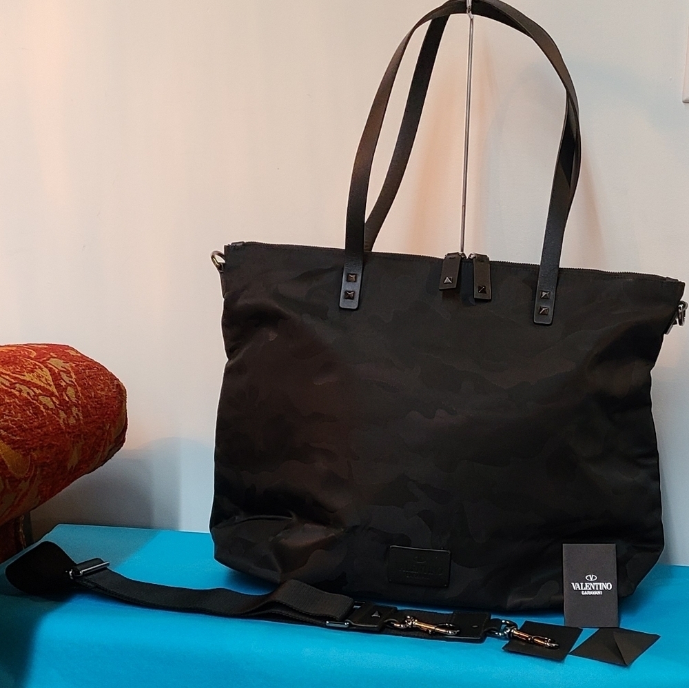 Valentino Garavani 2Way Rockstud Camo Tote Bag